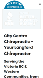 Mobile Screenshot of citycentrechiropractic.ca